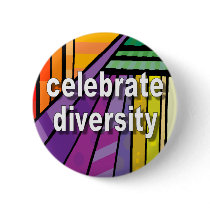 Celebrate Diversity Pinback Button