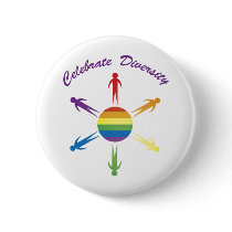 Celebrate Diversity Circle Buttons