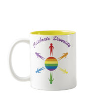 Celebrate Diversity Circle Mugs