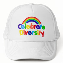 Celebrate Diversity Gay Pride Rainbow Hats