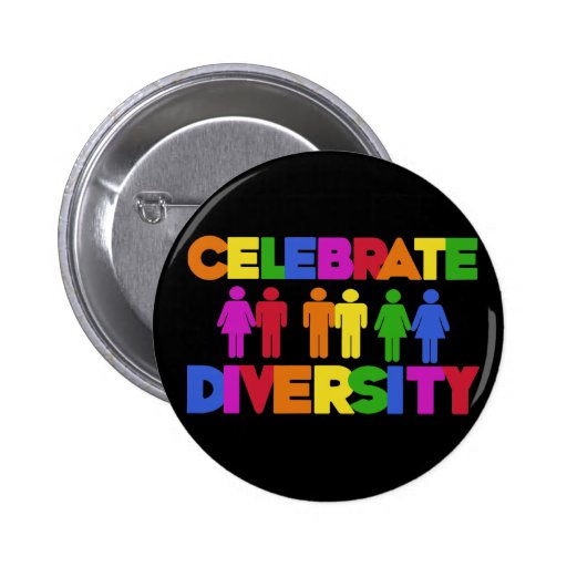 Celebrate Diversity Pinback Buttons