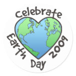 Celebrate Earth Day 2009 stickers