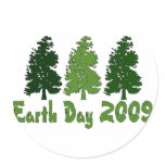 Celebrate Earth Day 2009 Round Stickers