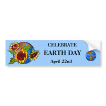 Celebrate Earth Day Bumper Sticker
