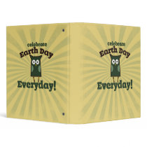 Celebrate earth day every day vinyl binders