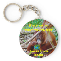 Celebrate Earth Hour Keychain