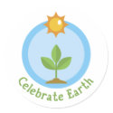 celebrate Earth stickers