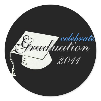Celebrate Graduation 2011 Sticker by LittleMilkyShop