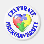 Celebrate Neurodiversity Refrigerator Magnet