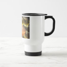 Celebrate -  Orange Girly Drinks in Fancy Glasses Mug