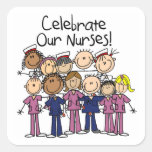 Celebrate Our Nurses Square Stickers
