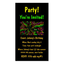 Celebrate Party Invite Cards Business Card