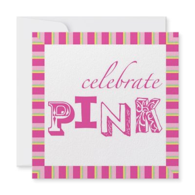 Celebrate Pink Breast Cancer Event Invitation by marlenedesigner