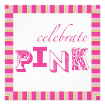 Celebrate Pink Breast Cancer Event Invitation