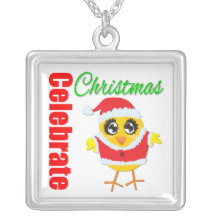 Celebrate Santa Chick Pendant