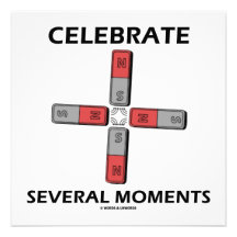 Celebrate Several Moments (Quadrupole Moment) Custom Invitations