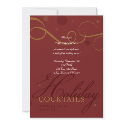 Celebrate the Holidays Party Invitation by poshbettyholidayshop
