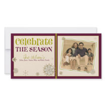 Celebrate the Season Snowflake Holiday :: 05 Customized Photo Card