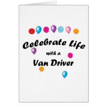 Celebrate Van driver Greeting Cards