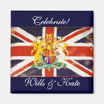 Celebrate Wills and Kate Keepsake Magnet