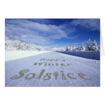 Celebrate winter solstice greeting cards