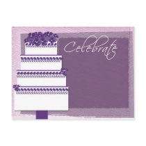 Celebrate - with cake! postcards