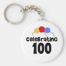 Celebrating 100 key chain