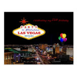 Celebrating 21st Birthday Party Las Vegas Postcard
