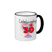 Celebrating 30 Tshirts and Gifts Mug