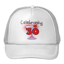 Celebrating 30 Tshirts and Gifts Trucker Hats