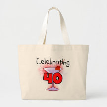 Celebrating 40 Tshirts and Gifts Canvas Bag