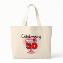 Celebrating 50 Tshirts and Gifts Canvas Bags