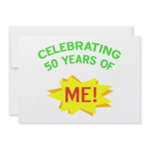Celebrating 50th Birthday Gifts Custom Announcements