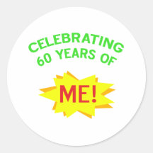 Celebrating 60 Years Of Me Sticker