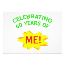 Celebrating 60th Birthday Gifts Invitations