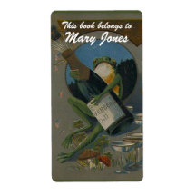 Celebrating Frog  Bookplate Labels