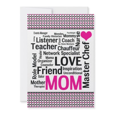 Celebrating Mom! Mother's Day or Mom's Birthday Custom Invitation by AntiqueImages