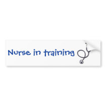 Celebrating nursing and medicine bumper sticker