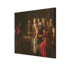 Celebrating the Wedding Agreement, 1777 Stretched Canvas Prints
