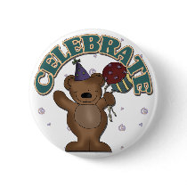 Celebration Bear Button