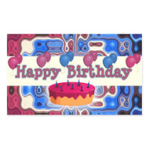 Celebration Birthday Rectangle Stickers