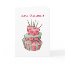 Celebration Cake Christmas Card