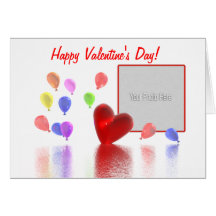 Célébration de jour de Valentines (cadre de photo) Carte De Vœux