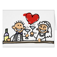 Célébration de mariage cartes de vœux
