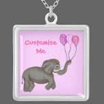 Celebration Elephant (Pink) necklaces