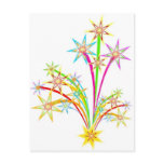Celebration fireworks post card