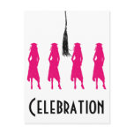Celebration - Grad Silhouette Post Cards