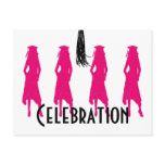 Celebration - Grad Silhouette Postcard