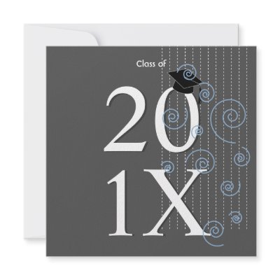 Celebration Graduation Invitation: Blue by NiceGradStuff
