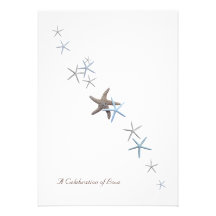 Celebration of Love, Starfish Wedding Invitations